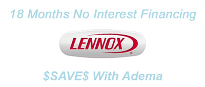 18 Months No Interest Financing From LENNOX